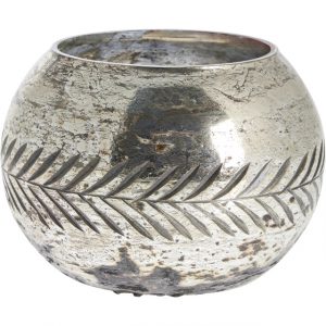 LENE BJERRE - CARLIA KERTASTJAKI H9.5 CM. SILFUR