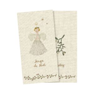 MAILEG - SERVÍETTUR ANGEL WHITE - SMALL 20 STK