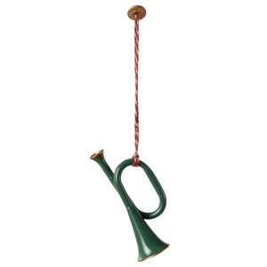 MAILEG - JÓLASKRAUT, TROMPET - DÖKKGRÆNT Í KASSA