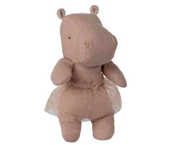 MAILEG - HIPPO W.SKIRT, SMALL - SOFT ROSE