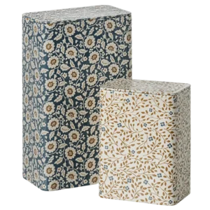 MAILEG - METAL BOX, FLOWERS 2 STK