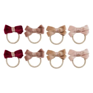MIMI&LULA - HÁRTEYGJUR MINI · 8 STK · GLITTER VELVET BOW