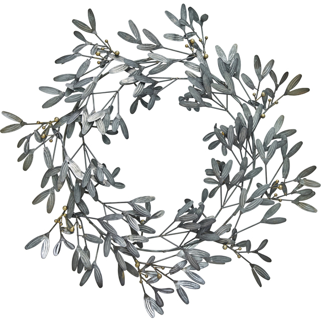 LENE BJERRE - MISTLIA KRANS 64X64 CM. ANT GREY