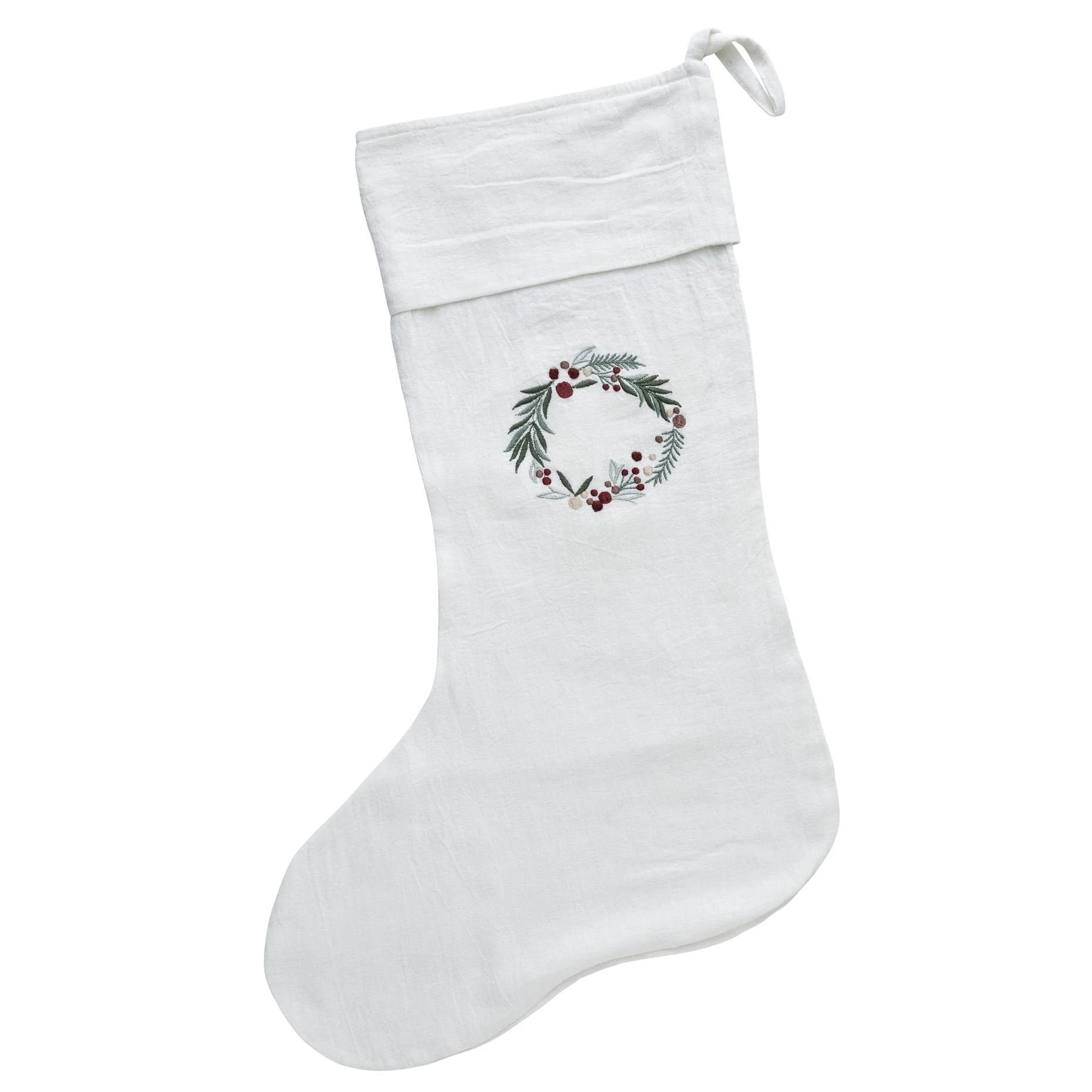 LENE BJERRE - PENINE JÓLASOKKUR Ø41 CM. WHITE LINEN BLEND