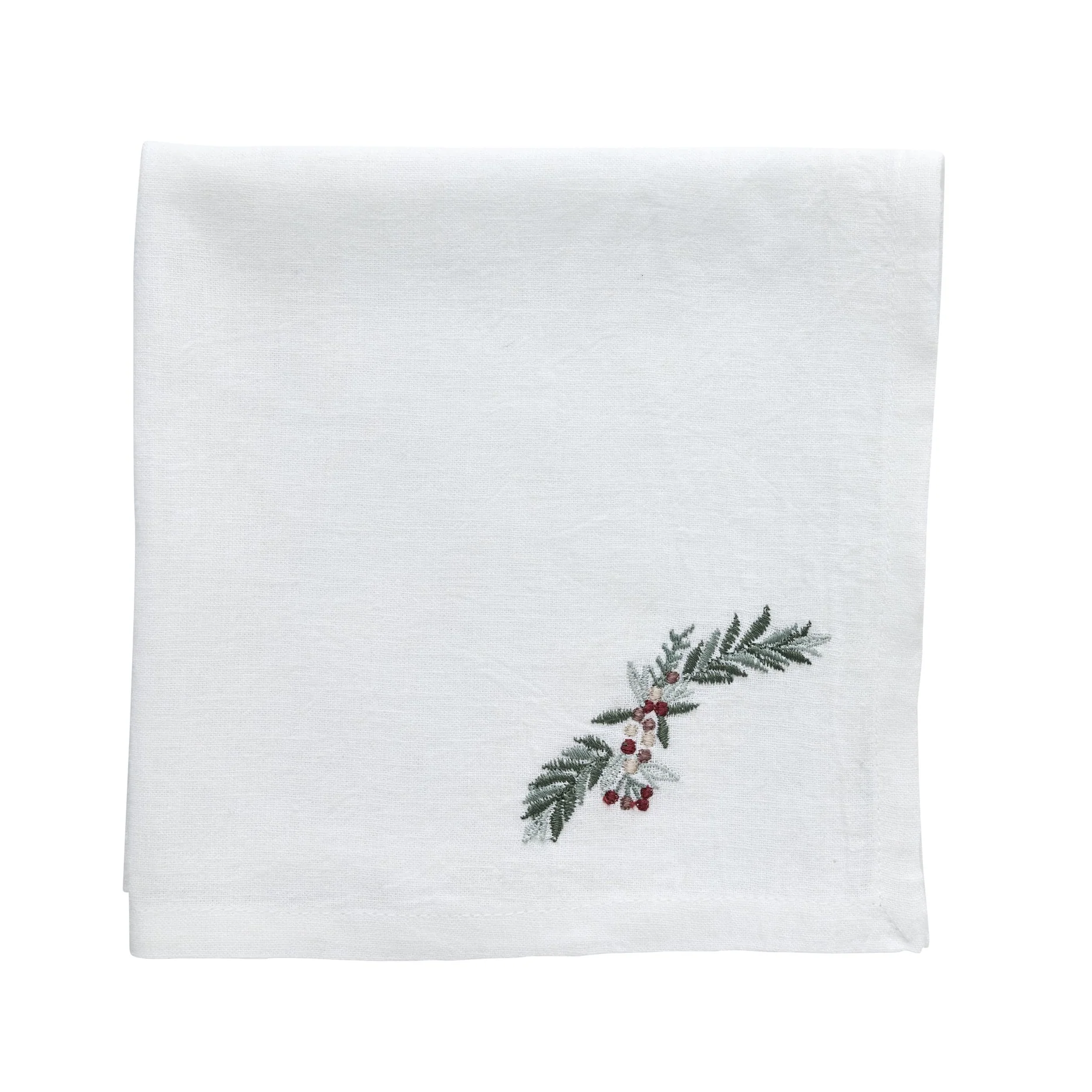 LENE BJERRE - PENINE SERVÍETTUR, HVÍTAR