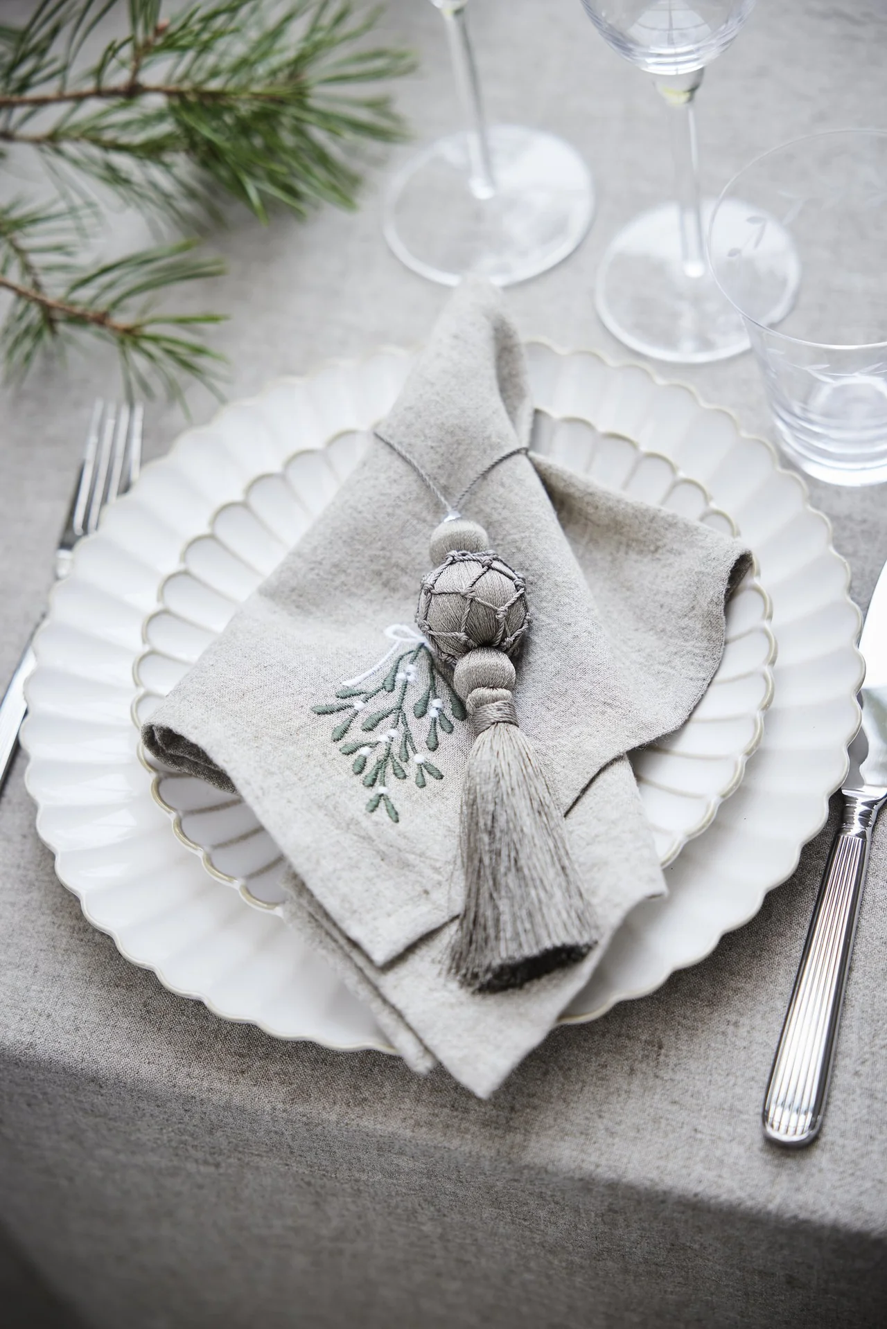 LENE BJERRE - PENINE SERVÍETTUR, SAND - Image 3