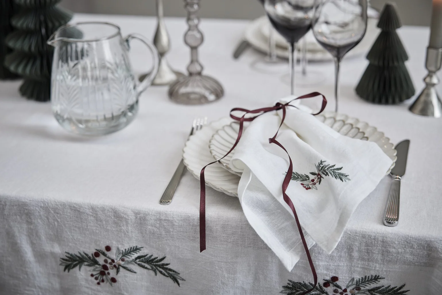 LENE BJERRE - PENINE SERVÍETTUR, HVÍTAR - Image 3