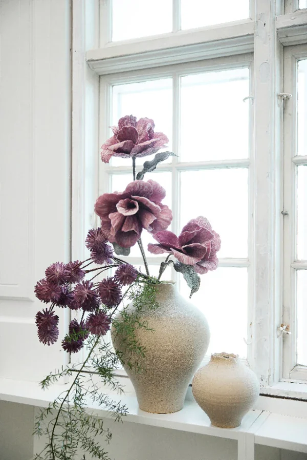 LENE BJERRE - HESILLE VASI H32 CM. LINEN - Image 4