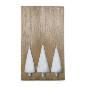 HEKLA ÍSLANDI - SERVÍETTUR, HVÍT TRÉ LÖNG