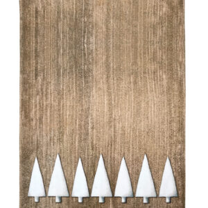 HEKLA ÍSLANDI - VISKUSTYKKI HVÍT TRÉ