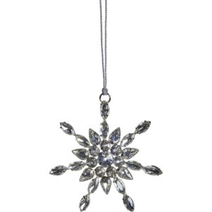 LENE BJERRE - JÓLASKRAUT SNJÓKORN 9X9 CM.