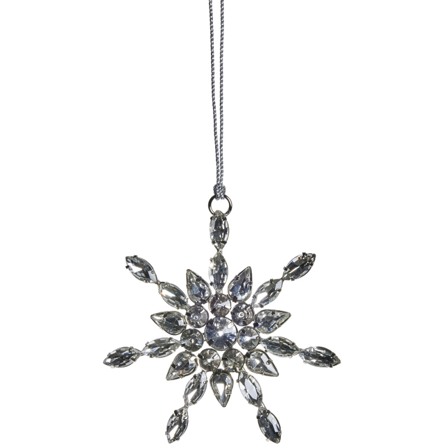 LENE BJERRE - JÓLASKRAUT SNJÓKORN 9X9 CM.