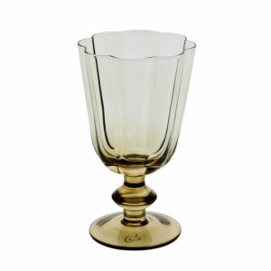 LENE BJERRE - FLORETTA VÍNGLAS H15.5 CM, TAUPE